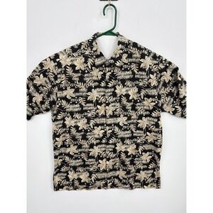 Tori Richard Men's VTG Cotton Lawn Floral Leaf Hawaiian Button Up Shirt, L, USA